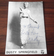 Dusty Springfield - Signed Phillips  Promo Photo Dedicated