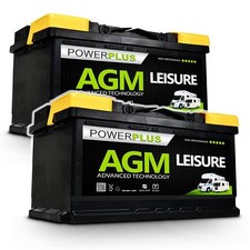 2 x Best Camper Van Leisure Battery AGM LP120 120ah Class A Equiv