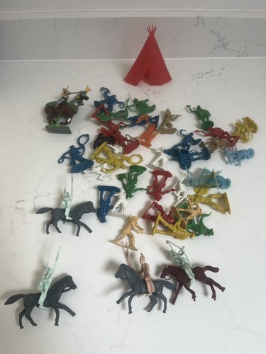 Cowboys and indians toys - and,