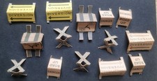 Vintage toy road works signs