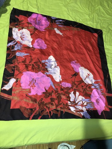 Thai scarf 100 silk red - thai,