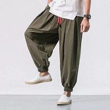 Men baggy harem pants - men,