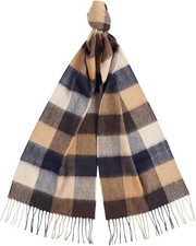 Barbour Mens Lambswool Tattersall Scarf Autumn Dress  New