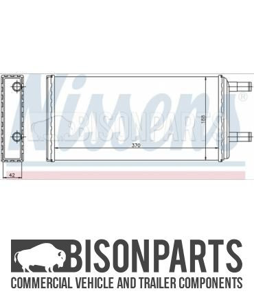 Nissens heater matrix - matrix, volvo