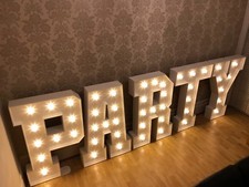 4ft Giant Light Up Party Letters To Hire