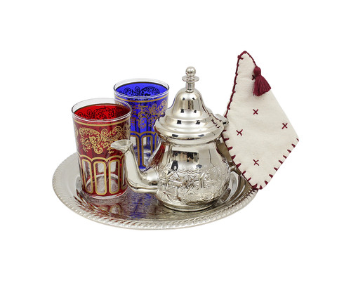 Moroccan mint tea - mint, set