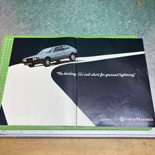 VW Scirocco GLi Mk1 Magazine Advert A4x 2 (9H)