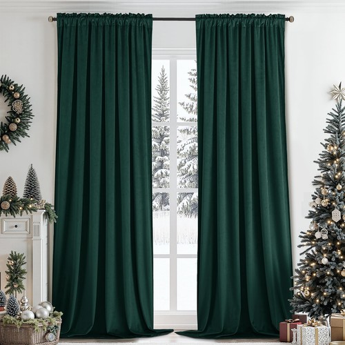 Simplehome dark green velvet - dark,