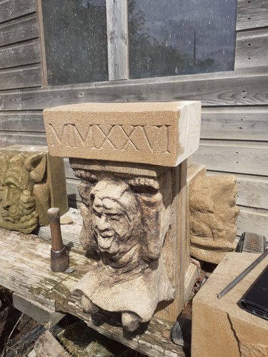 Hand carved date - hand,