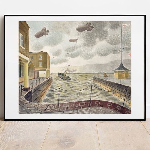Eric ravilious print - ravilious, barrage