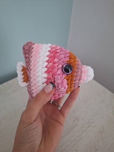 Crochet goldfish plushie - crochet,