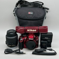 Rare red nikon d3200 dslr - dslr, kit