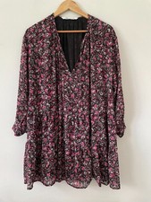 Zara Dress L Pink & Black