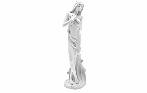 Elegant white lady statue - elegant,