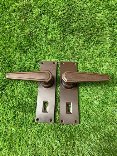 Pair vintage bakelite door - of,