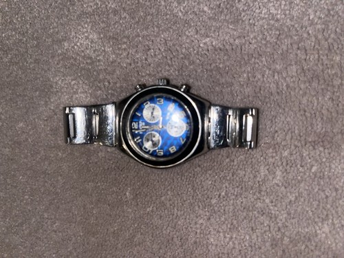 Vintage swatch irony blue - swatch,