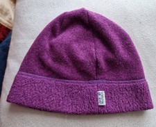 Jack Wolfskin Purple Fleece Cariboo Beanie Hat Size M