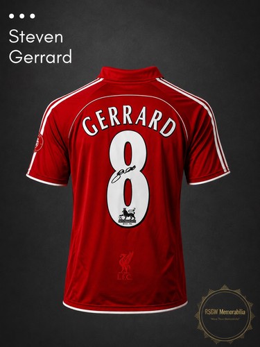 Steven gerrard hand signed - gerrard,