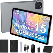 Tablet Android 15-11 inch Games Tablet,Octa-Core T615,36GB+256GB/2TB,8000 mAH,8M