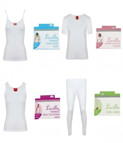 New ladies white thermal - new,