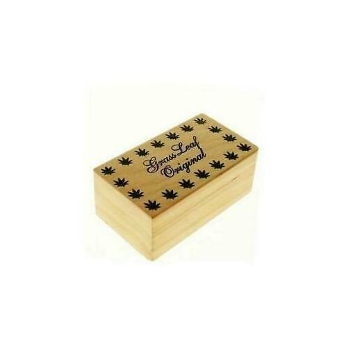 Medium wooden rolling box - wooden,