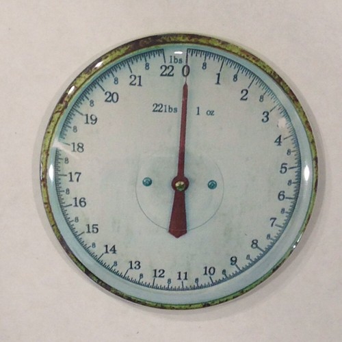 Steampunk kitchen scale fridge - steampunk,
