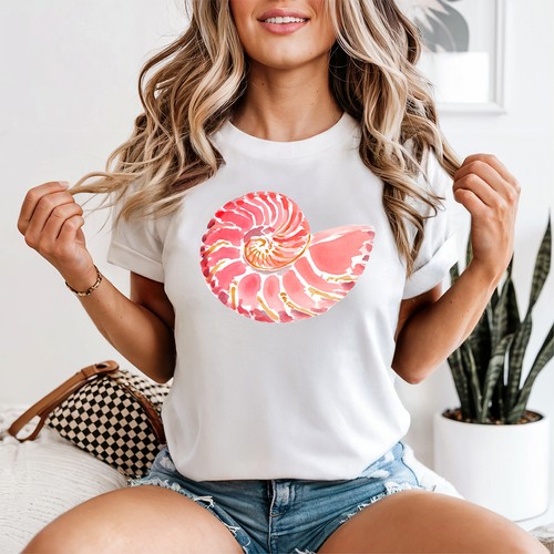 Nautilus shell womens shirt - nautilus,