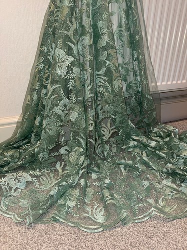 Meter sage green floral - sage,