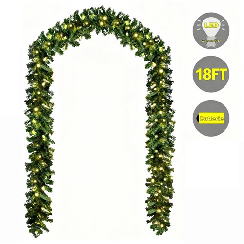 18ft christmas garland with - christmas,