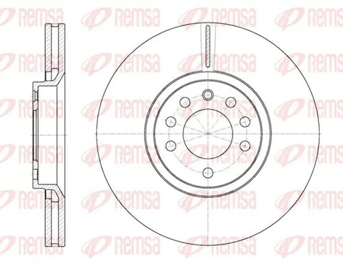 Brake disc front - 2x,