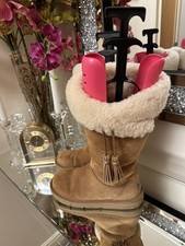 Ugg Uggs Plumdale tassels light brown boots tall U.K. 5.5 fits 5 