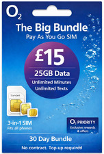 O2 Bundles (3in1 SIM Card) PAY