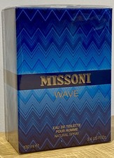 Missoni Wave Eau de Toilette EDT 100ml - Fragrance Aftershave Spray For Him Men