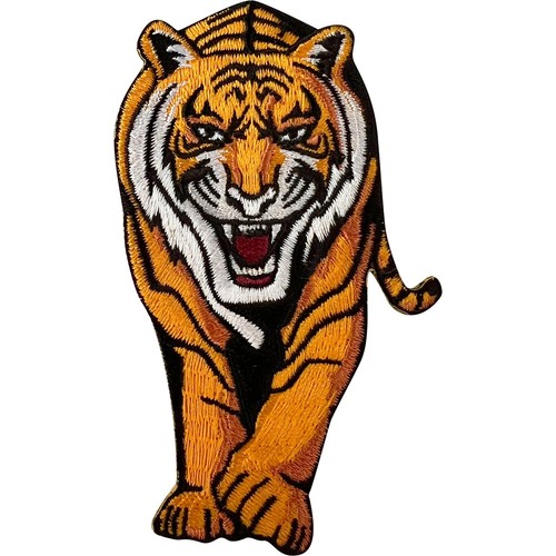 Tiger embroidered patch iron - embroidered,