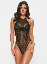 Ann Summers Sweet Surprise Crotchless Body - Black - Sizes M - XXL