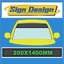 GLOSS BLACK SUNSTRIP FIT VAUXHALL CAR  DECALS GRAPHICS STICKERS