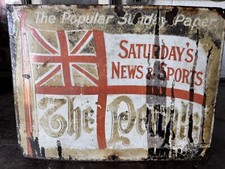 THE PEOPLE: Vintage Enamel Sign For Sale Original