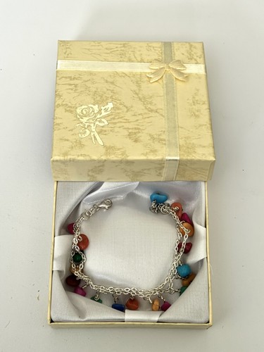 Silver handmade multi coloured - handmade, multi-coloured