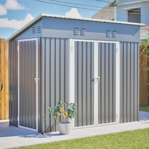 8x4 door storage shed - 3-door,