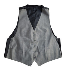 Vintage Waistcoat Light Grey 2