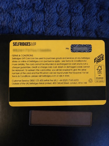 Hugo boss selfridges gift - &,