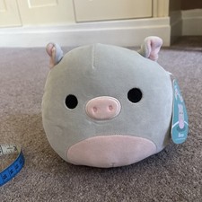 Squishmallow Bessa Grey Pig 8inch 20 Cm