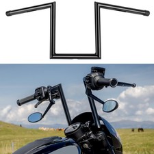 10" Rise 25mm Handlebar Z-Bar Universal For Harley Honda Yamaha Suzuki Kawasaki