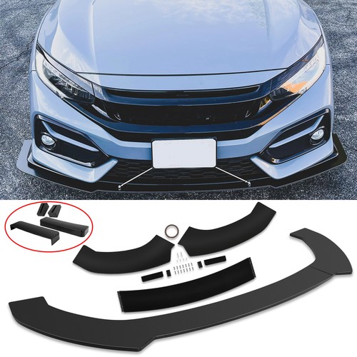 Gloss black front bumper lip - gloss,