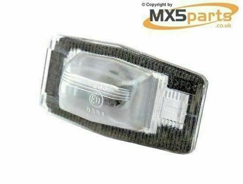 Mx5 rear number plate - number, light