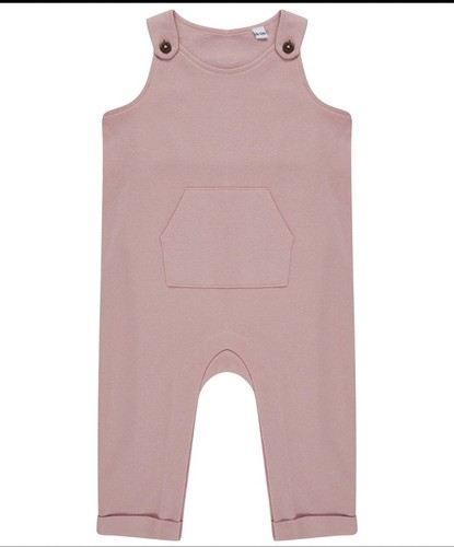 Baby girls soft pink - pink, dungarees