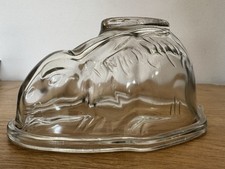 Vintage glass rabbit jelly - vintage,