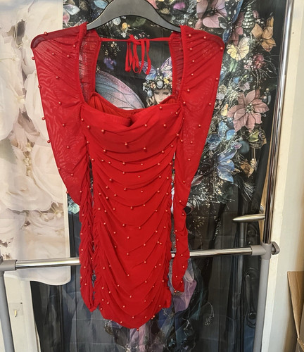 Shein red ballroom latin - red, dance