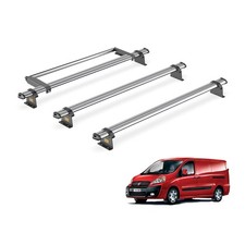 Fiat Scudo Roof Rack for 2007-2016 Low Roof 3 Roof Bars & Roller Van Guard Trade