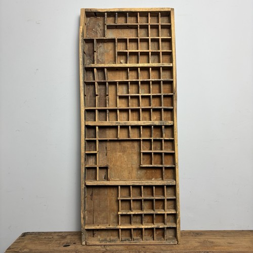 Vintage wooden printers tray - tray,